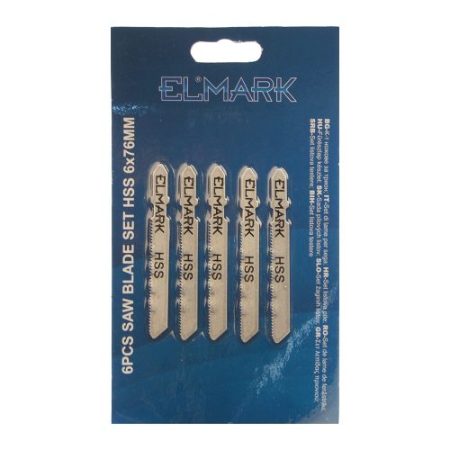 ELMARK 6KÉSZ fűrészpengekészlet HSS 6x76mm
