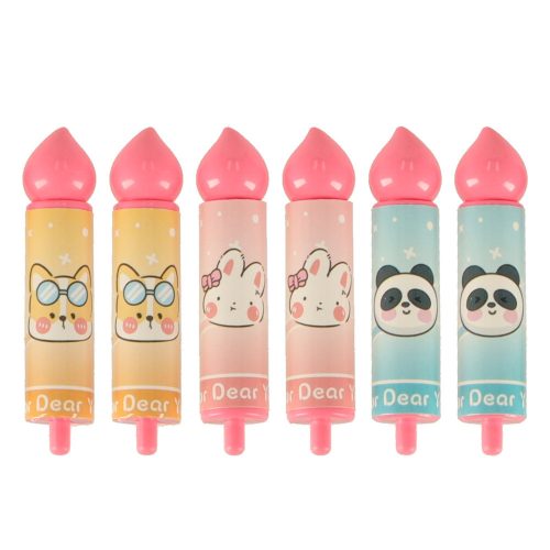 Birthday cake piled for cutting pink