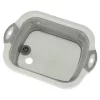 Silicone folding bowl with drain cutting board travel sink drainer