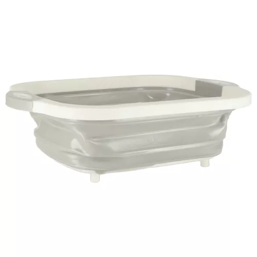 Silicone folding bowl with drain cutting board travel sink drainer