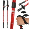 Trekking poles Nordic walking poles foldable black