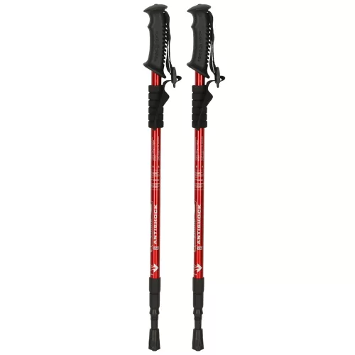 Trekking poles Nordic walking poles foldable black