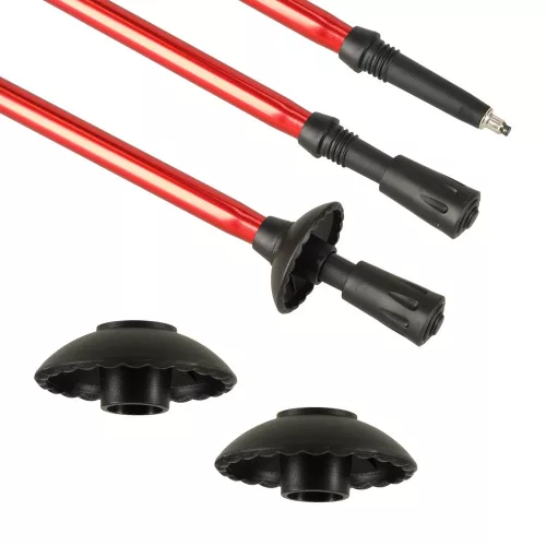 Trekking poles Nordic walking poles foldable black