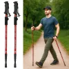 Trekking poles Nordic walking poles foldable black