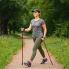 Trekking poles Nordic walking poles foldable black