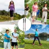 Trekking poles Nordic walking poles foldable black