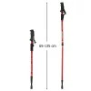 Trekking poles Nordic walking poles foldable black