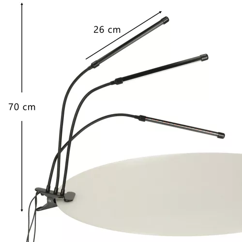 LED plant growth lamp panel 3 bulbs