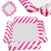 Inflatable mattress swimming chair pink