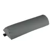 Garden folding lounger with cushion grey