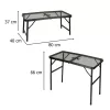Camping touring table 88x60x40x27cm