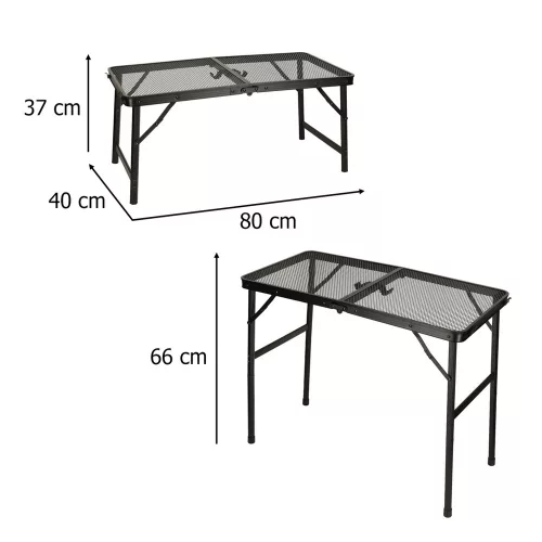 Camping touring table 88x60x40x27cm