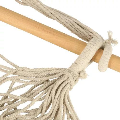 Hammock Brazilian chair with footrest 130cm beige