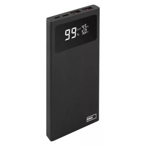EMOS Powerbank BETAQ 10, 10 000 mAh, 22,5 W, fekete