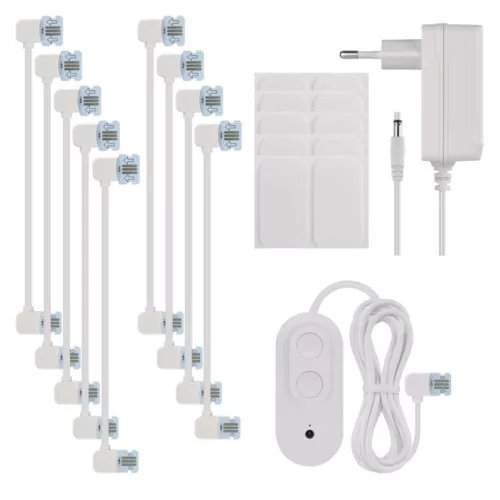 GoSmart LED-es lámpatest Hexagon, indító készlet, 10 rész, 19 W, RGBIC dimmelhető, WiFi