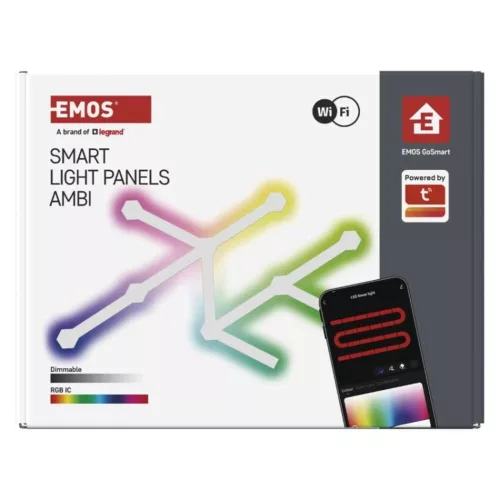 GoSmart LED lámpatest Lines fehér, 9 részből álló, 34 W, RGBIC dimmelhető, WiFi