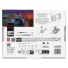 GoSmart LED lámpatest Lines fehér, 9 részből álló, 34 W, RGBIC dimmelhető, WiFi