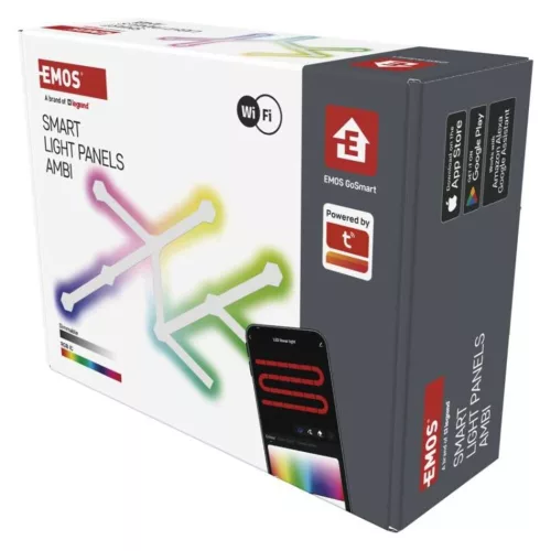 GoSmart LED lámpatest Lines fehér, 9 részből álló, 34 W, RGBIC dimmelhető, WiFi