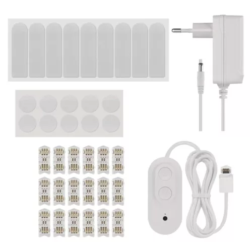 GoSmart LED-es lámpatest Lines fekete, 9 részből álló, 34 W, RGBIC dimmelhető, WiFi