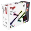 GoSmart LED-es lámpatest Lines fekete, 9 részből álló, 34 W, RGBIC dimmelhető, WiFi