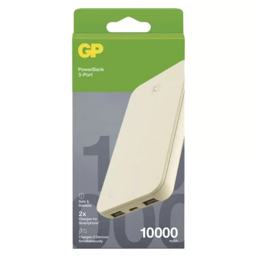 GP Powerbank B+ Series, 10 000 mAh, 15 W, bézs