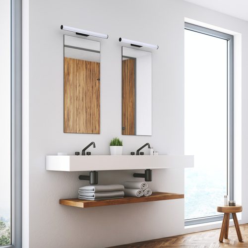 RENDL R13888 CASSAMBA Wall Mount Led Tube, Adjustable Colour Temperature, 3000K 4000, IP44, 12 W, 230V