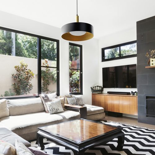 RENDL R13913 GIULIA pendant lamp with lacquered metal frame and textile cable, Led E27 light source, 30 W, 230V