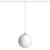 RENDL R13969 LUNA pendant lamp with opal glass and chrome accessories, 15 W, 230V