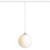 RENDL R13969 LUNA pendant lamp with opal glass and chrome accessories, 15 W, 230V