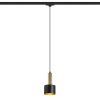 RENDL R13991 GIULIA Pendant lamp with lacquered brass trim and textile cable, 11W Led for E27 bulb, 11 W, 230V