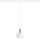 RENDL R13992 GIULIA Pendant lamp with lacquered metal frame and textile cable, 15 W, 230V