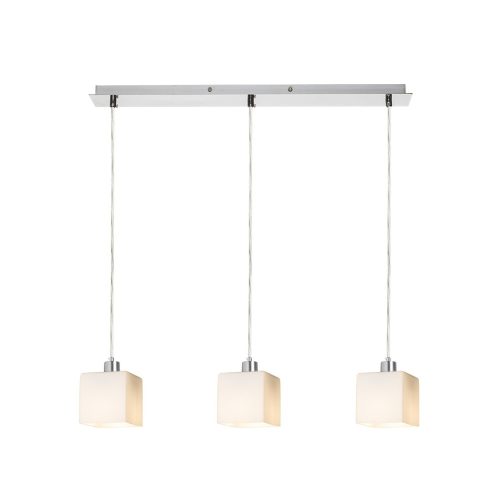 RENDL R14020 DADOS Suspended Linear Lamp with Opal Glass and Led E27 Bulbs, 11 W, 230V