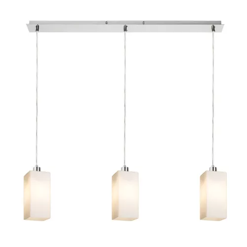 RENDL R14027 LIZ Pendant Linear Lamp with Opal Glasses Led E27 for bulbs, 15 W, 230V