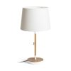 RENDL R14039 KEITH/AMBITUS Usb Table Lamp with textile shade and beech wood base, 15 W, 230V