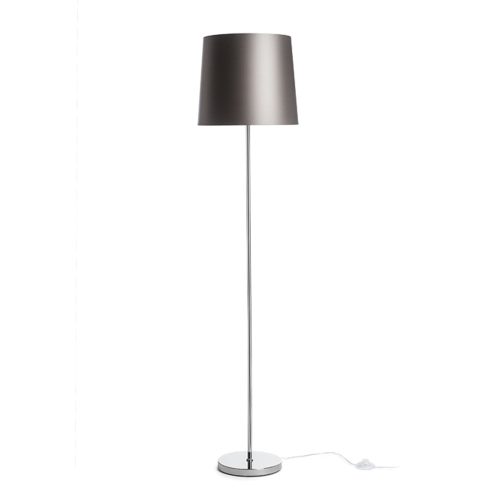 RENDL R14077 NYC/CONNY Floor lamp with chrome base and textile trim for Led E27 light sources, 15 W, 230V