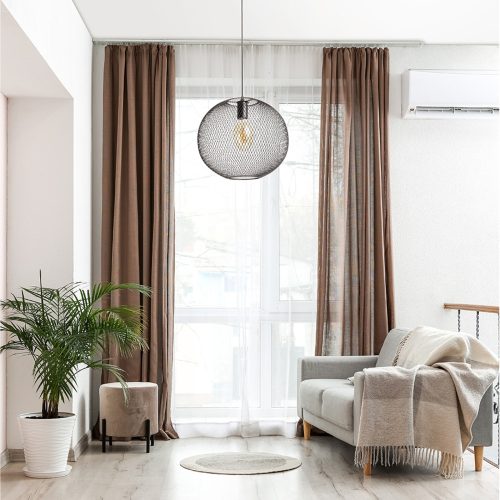 RENDL R14106 COSIR Lamp Fine Metal Punched Lamp Spherical Pendant Lamp for Decorative E27 Led Bulb, 15 W, 230V