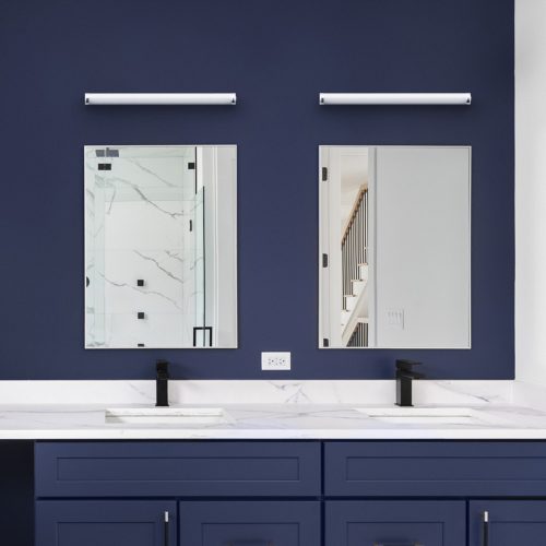 RENDL R14120 TONIC Linear Led Wall Lamp with Hidden Switch - Ip44 Protection, 3000K Colour temperature, 3000K, IP44, 15 W, 230V