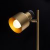 RENDL R14261 DIVINA Brass Table Lamp with Black Marble Finish with E27 Led Light Source, 5 W, 230V