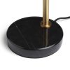 RENDL R14261 DIVINA Brass Table Lamp with Black Marble Finish with E27 Led Light Source, 5 W, 230V