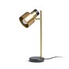 RENDL R14261 DIVINA Brass Table Lamp with Black Marble Finish with E27 Led Light Source, 5 W, 230V