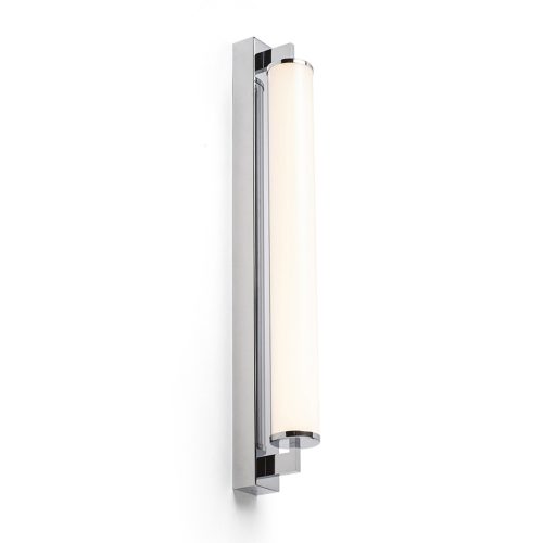 RENDL R14517 ROCCA ROCCA Linear Led Bathroom Lamp with Solid Chrome Base and Opal Bezel, 3000K, IP44, 18 W, 230V