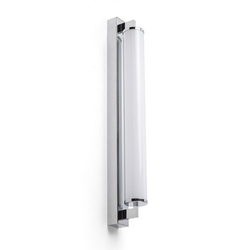 RENDL R14517 ROCCA ROCCA Linear Led Bathroom Lamp with Solid Chrome Base and Opal Bezel, 3000K, IP44, 18 W, 230V