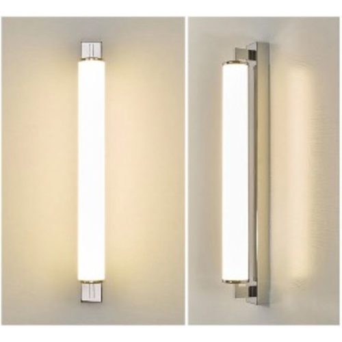 RENDL R14517 ROCCA ROCCA Linear Led Bathroom Lamp with Solid Chrome Base and Opal Bezel, 3000K, IP44, 18 W, 230V