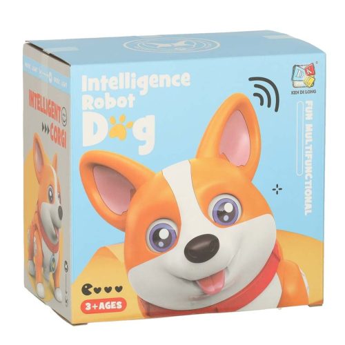 Interactive Corgi dog with glowing ears
