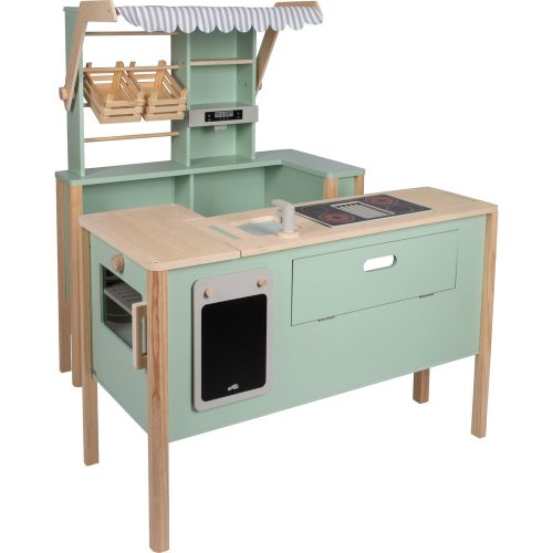 Children's shop and kitchen sage green "fresh"