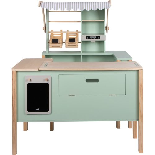Children's shop and kitchen sage green "fresh"