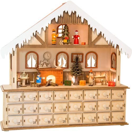Nappali adventi naptár fényekkel