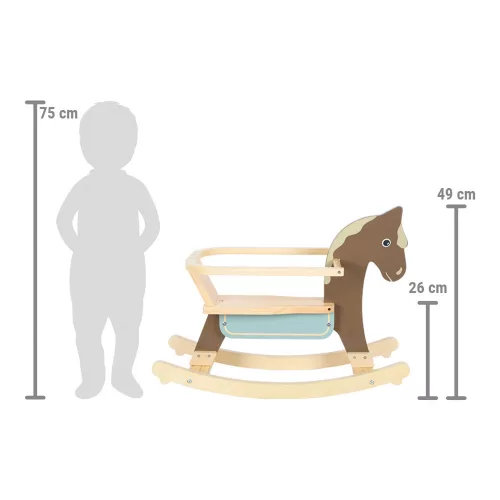 Rocking Horse with Seat Ring