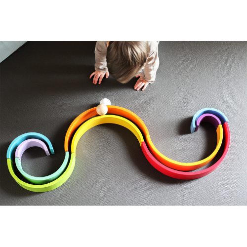 Wooden Building Blocks Rainbow XL