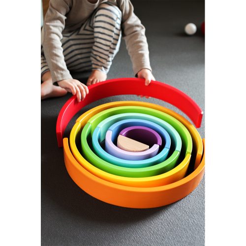 Wooden Building Blocks Rainbow XL